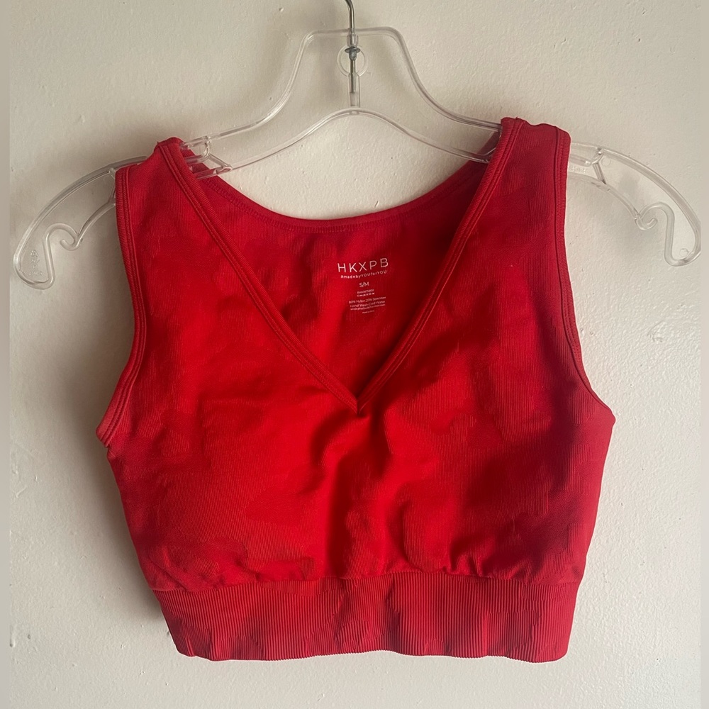 HKXPB Red Sports Bra